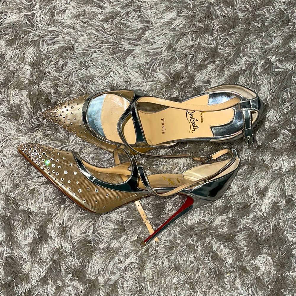 Louboutin Twistissima Strass heels 85 size 42